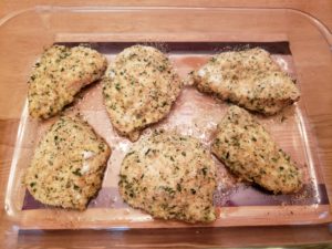 chicken cooked in baking pan