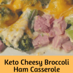 Keto Cheesy Broccoli Ham Casserole pinterest pin