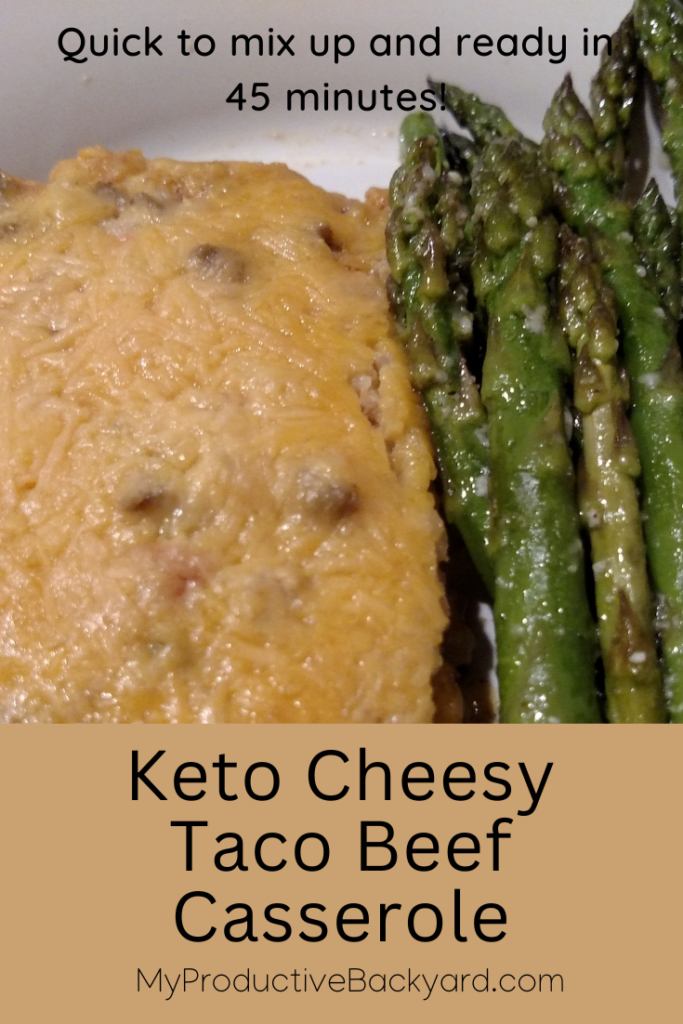 Keto Cheesy Taco Beef Casserole Pinterest Pin