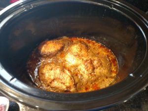 Coconut Buttermilk Southwestern Chicken in the crock pot