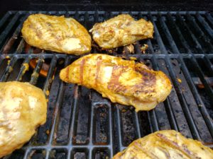 Coconut Buttermilk Southwestern Chicken on the grill