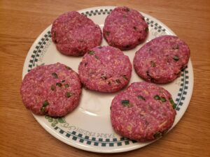 raw Low Carb Jalapeno Cheddar Burgers 