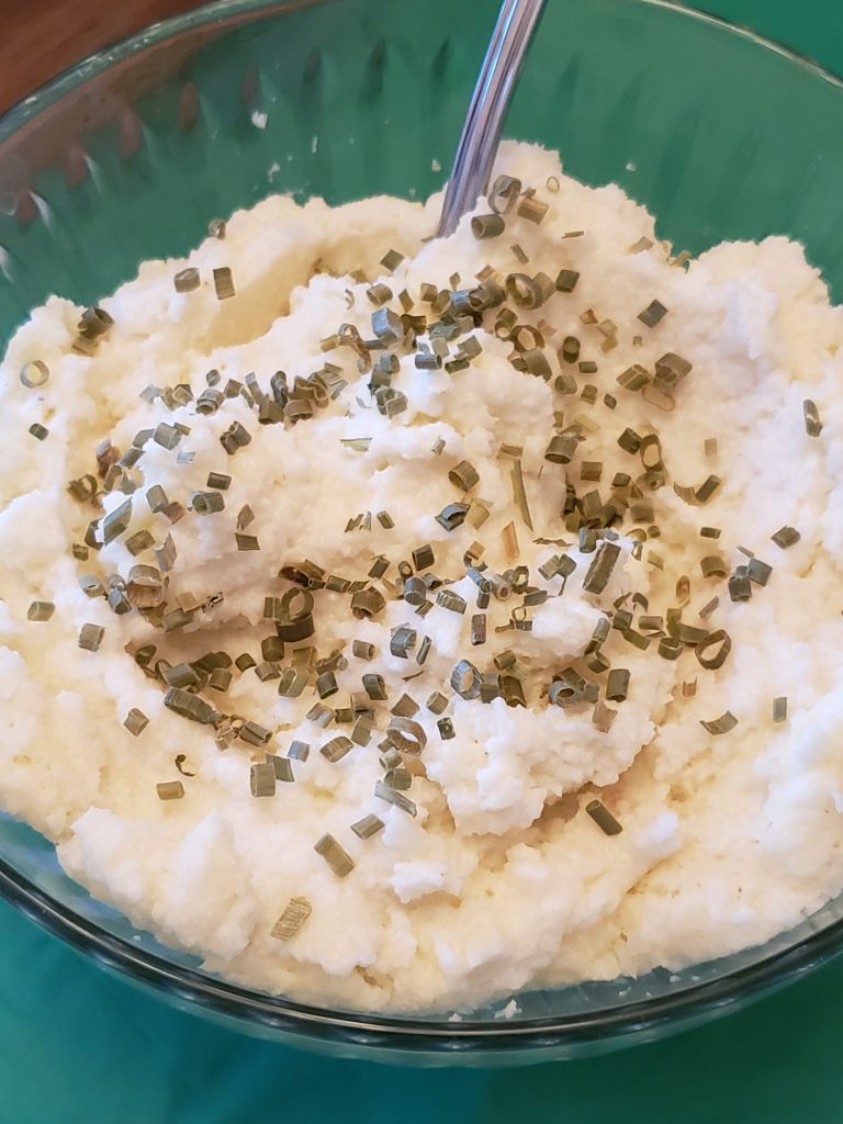 Keto Mashed Cauliflower Much Like Potatoes