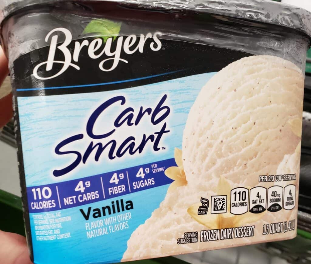 Breyers carb smart vanilla ice cream